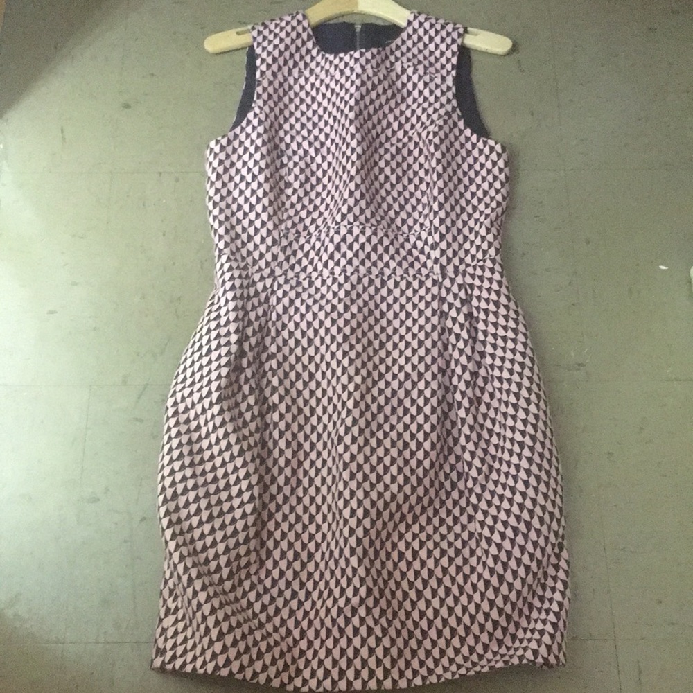Scallop jacquard dress